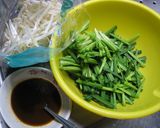 豚バラ肉とニラともやしのＸＯ醤炒め作り方2写真