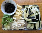 ナスとひじきの和風パスタ作り方1写真