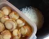 ベビー帆立のオイル漬けde炊き込みご飯作り方3写真