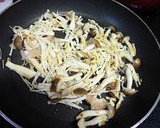 たっぷりきのこと秋刀魚の秋パスタ作り方4写真