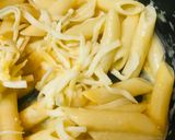 豆乳＆チーズのカルボナーラ風ペンネ作り方3写真