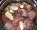 あっさり牛テールの味噌煮作り方1写真