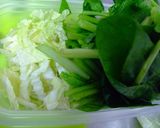 紹興酒が隠し味　炒青菜作り方1写真