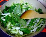 紹興酒が隠し味　炒青菜作り方3写真