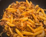 牛肉とナスのペンネ焼き作り方4写真
