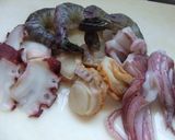 簡単海鮮紹興酒蒸し作り方1写真
