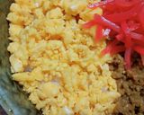 がっつり!肉感あふれるごちそう三色丼作り方8写真