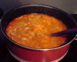 野菜と豆のミートスープ☆ミートソースで作り方4写真