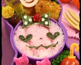 キャラ弁☆ピンクハロウィンのお弁当作り方4写真