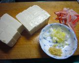 豆腐とカニカマの中華風ミルク煮作り方1写真
