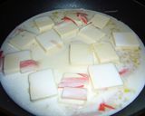 豆腐とカニカマの中華風ミルク煮作り方4写真