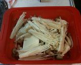 ルクエで簡単 豆腐ときのこのこぶ茶蒸し作り方1写真