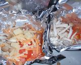 ささみとシメジのチーズホイル焼き作り方3写真
