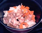 鶏肉と白菜の和風クリーム煮~残り野菜で~作り方2写真