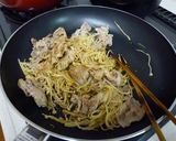 簡単　豚肉とエノキのあっさりポン酢作り方4写真