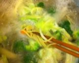 簡単！山盛野菜の生ハムチーズパスタ♨作り方2写真