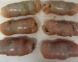 ささみの梅しそ巻き　5倍麹みそデップのせ作り方5写真