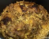 モルグ・ラーイェ・ポロウ　鶏肉の重ねご飯作り方8写真