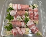 食物繊維がとれる！豆苗とえのきの豚肉巻き作り方2写真