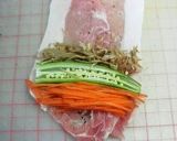 オクラとにんじん、ゴボウの豚肉巻き作り方2写真