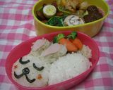 お昼寝うさぎちゃん*キャラ弁当作り方3写真