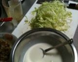 広島風お好み焼き作り方1写真