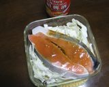 中華風鮭のレンジ蒸し作り方2写真