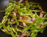 *＊彩り鮮やか　ベーコンとピーマン炒＊*作り方3写真