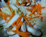干し海老と白菜の中華風あんかけ豆腐作り方6写真