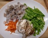 イカ足と野菜の春巻き作り方1写真