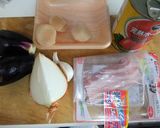 茄子とトマトのパスタ作り方1写真