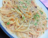 ブロッコリスプラウト＆トマトチーズパスタ作り方5写真