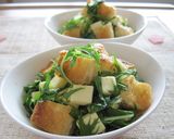 お揚げと水菜のほろうま和え作り方5写真