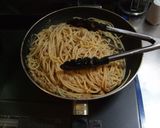 めんたいマヨ納豆スパ　青じそ風味作り方5写真