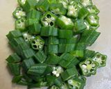 オクラで海苔の佃煮和え♪作り方2写真