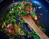 納豆豚キムチ炒飯作り方4写真