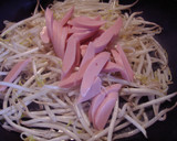 豆苗とソーセージの炒めもの作り方4写真