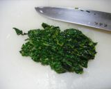 モロヘイヤと豆腐の茶碗蒸し作り方2写真