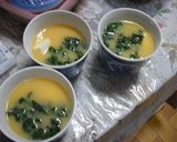 モロヘイヤと豆腐の茶碗蒸し作り方4写真