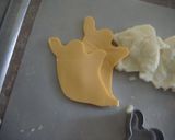 ハロウィンシリーズ☆ピザ ？ゴースト作り方3写真