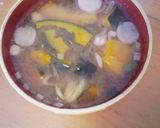 一人分でも具だくさん味噌汁作り方9写真