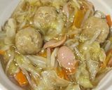 鶏肉団子と野菜ときのこのあんかけ作り方6写真