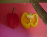 簡単☆パプリカできんぴら作り方1写真