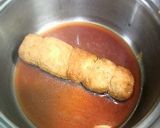 油揚げの鶏肉巻き煮作り方4写真