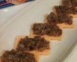 肉味噌和風チーズカナッペ作り方4写真