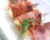 みょうがとチーズのくるりん☆ベーコン巻き作り方6写真
