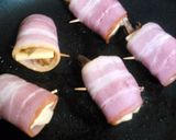 みょうがとチーズのくるりん☆ベーコン巻き作り方4写真