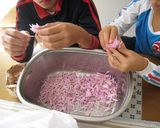 菊のおひたし作り方1写真