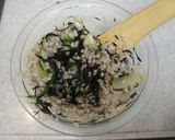 そば米とひじきのサラダ作り方4写真
