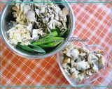 あさりと舞茸の爽やか梅パスタ作り方1写真